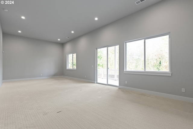 view of carpeted empty room