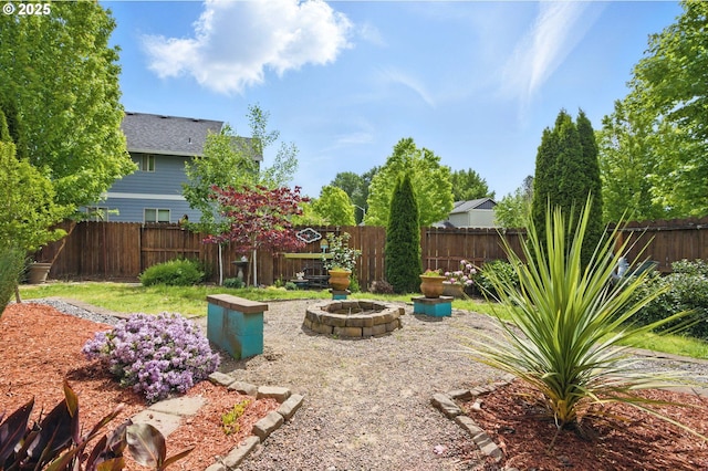 1146 SE Millright Ave, Mcminnville, OR 97128 - fenced backyard with an outdoor fire pit