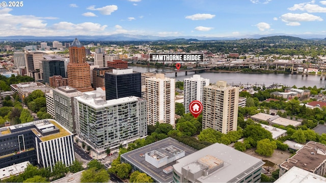 255 SW Harrison St Unit Th5, Portland, OR 97201 - view of urban area with a notable bridge and a water and mountain view