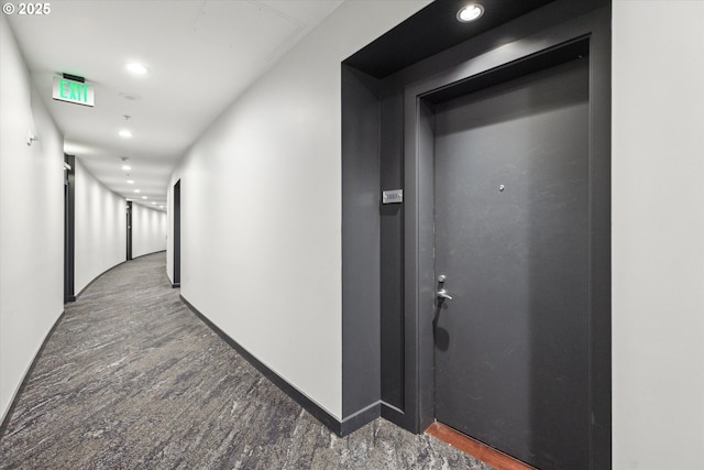 949 NW Overton St Unit 1007, Portland, OR 97209 - hall with recessed lighting and baseboards