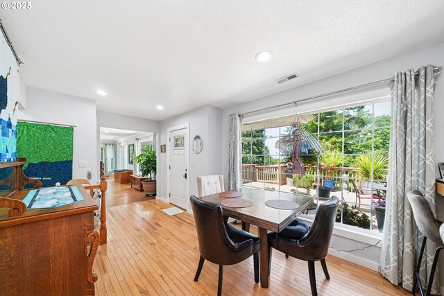 35111 Jefferson Ln, Astoria, OR 97103 - dining room featuring light wood-type flooring and recessed lighting