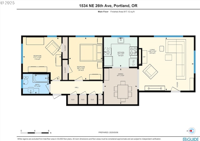1534 NE 26th Ave Unit 8, Portland, OR 97232 - property floor plan