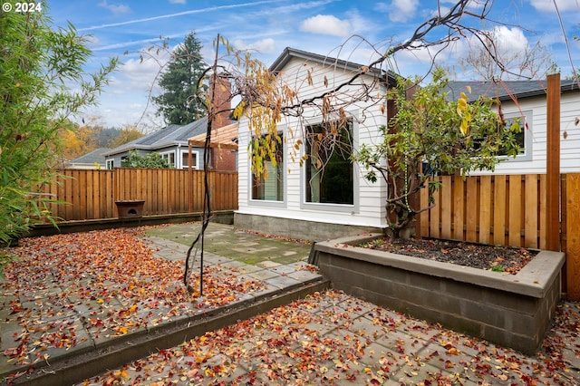 exterior space with a patio