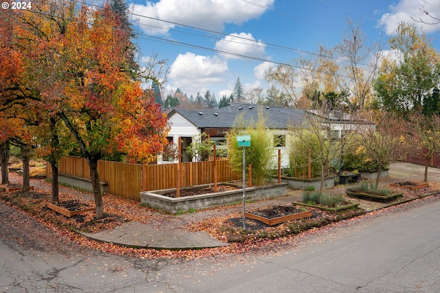 view of front of home