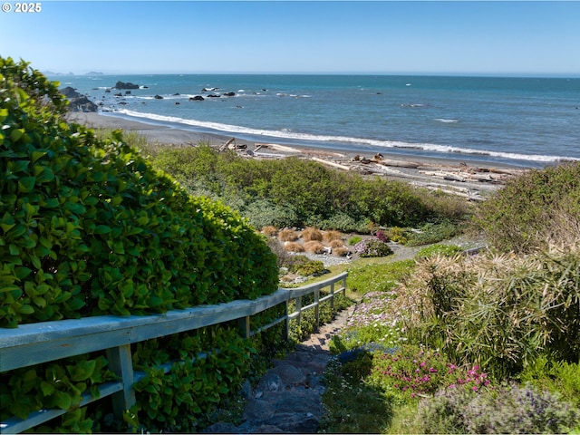 15436 Oceanview Dr, Brookings, OR 97415 - water view featuring a beach view
