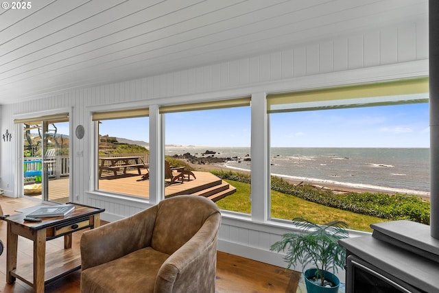 15436 Oceanview Dr, Brookings, OR 97415 - sunroom / solarium with wood finished floors