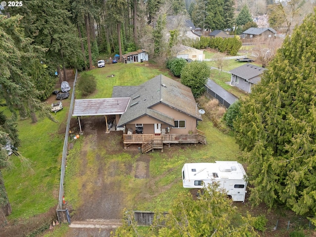 birds eye view of property