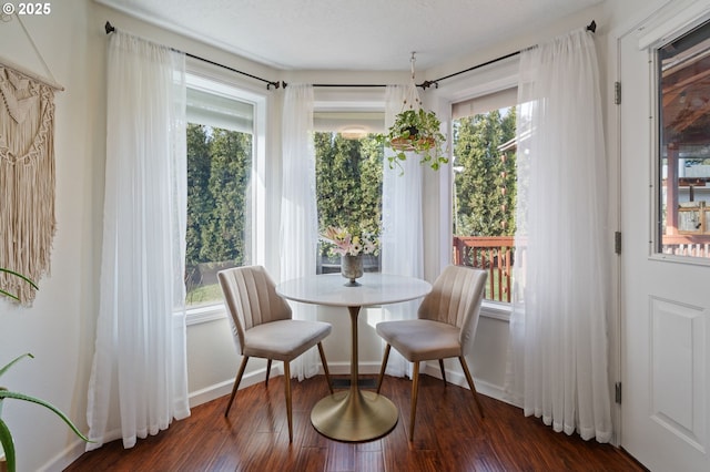 dining room featuring dark hardwood / wood-style flooring