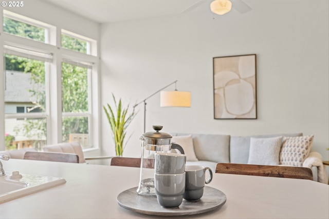 2539 NW 167th Ave, Beaverton, OR 97006 - living area featuring a ceiling fan