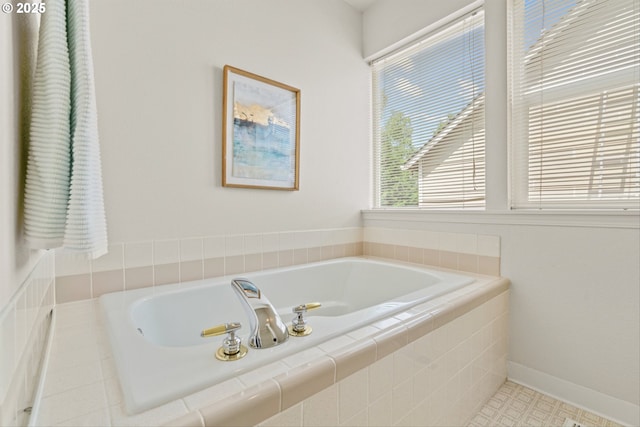 2539 NW 167th Ave, Beaverton, OR 97006 - bathroom featuring a garden tub and baseboards