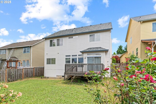 2539 NW 167th Ave, Beaverton, OR 97006 - back of house with a wooden deck