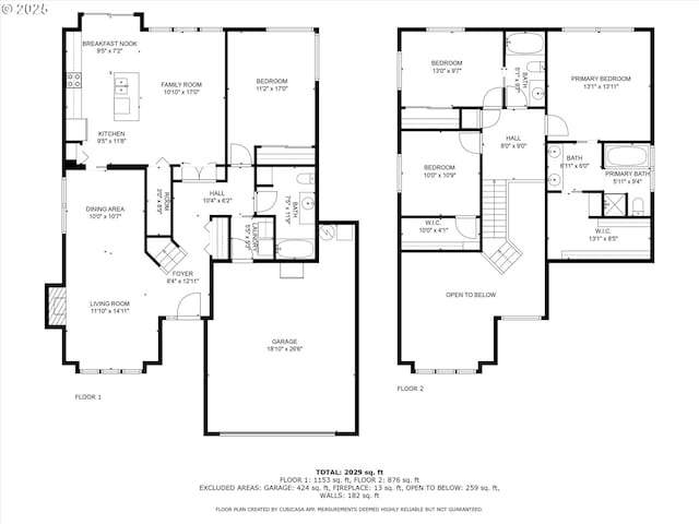 2539 NW 167th Ave, Beaverton, OR 97006 - room layout