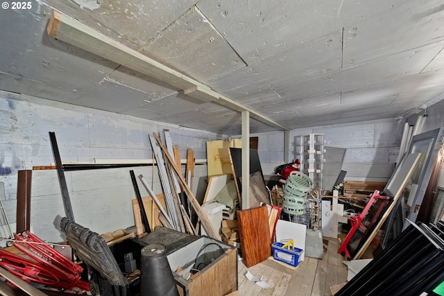 115 8th St, Winchester Bay, OR 97467 - unfinished below grade area featuring wood finished floors