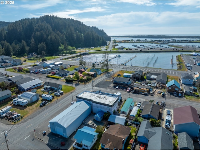 115 8th St, Winchester Bay, OR 97467 - bird's eye view of a heavily wooded area and a large body of water