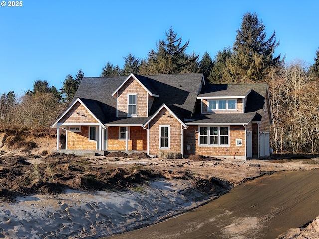 craftsman-style house with a garage