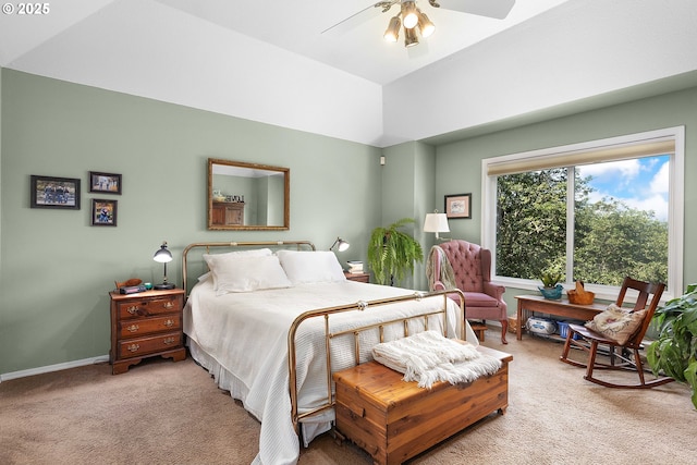 161 Single Pine Ln, Winchester, OR 97495 - bedroom featuring light colored carpet and ceiling fan