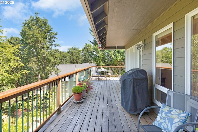 161 Single Pine Ln, Winchester, OR 97495 - wooden terrace featuring area for grilling and outdoor dining area