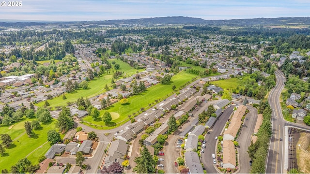 12160 SW Royal Ct Unit D, Portland, OR 97224 - aerial perspective of suburban area with mountains and a golf course