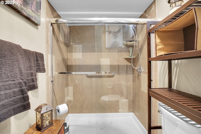 12160 SW Royal Ct Unit D, Portland, OR 97224 - bathroom with toilet and tiled shower