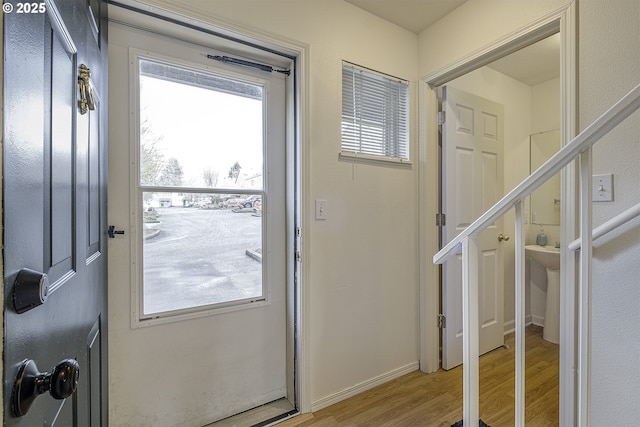 7197 SW Sagert St Unit 103, Tualatin, OR 97062 - entryway featuring light wood-type flooring