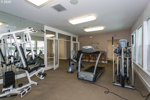 7197 SW Sagert St Unit 103, Tualatin, OR 97062 - gym with french doors
