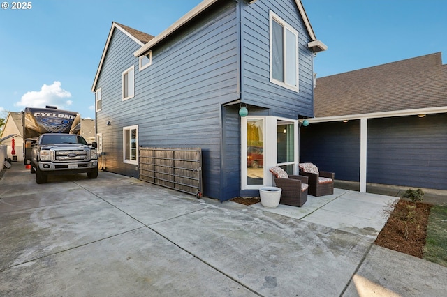 exterior space with a patio