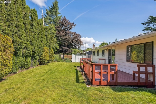 1630 SW Kings Byway, Troutdale, OR 97060 - view of green lawn with a deck