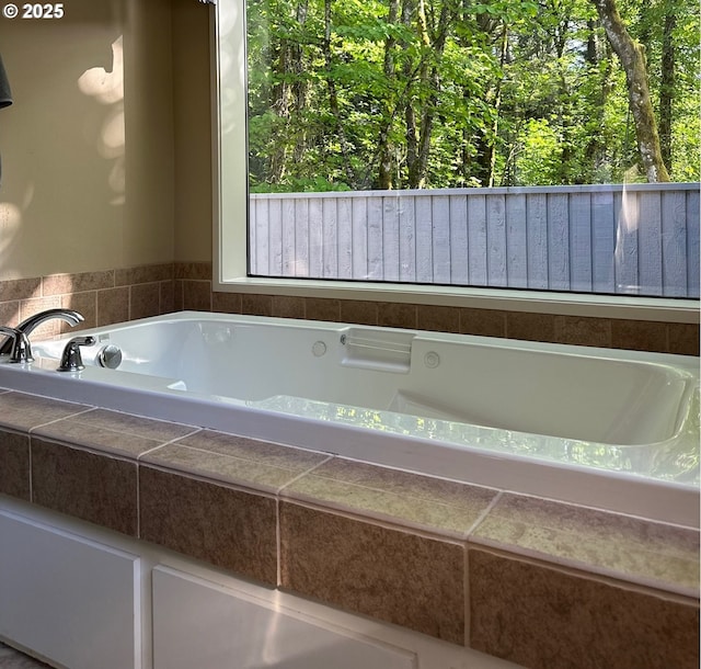 full bath with a bath