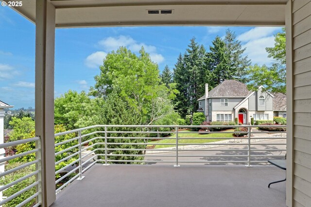 15017 SW Telluride Ter, Beaverton, OR 97007 - balcony with view of wooded area