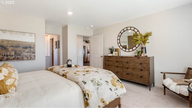2906 U St, Springfield, OR 97477 - bedroom featuring light colored carpet and freestanding refrigerator