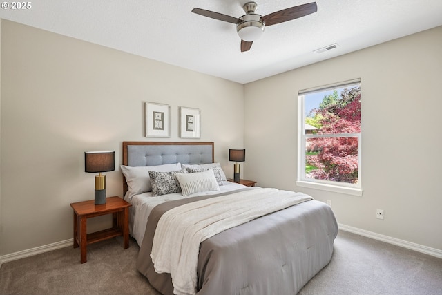 7330 SW Kelsi Ct, Portland, OR 97223 - bedroom featuring carpet, baseboards, and a ceiling fan
