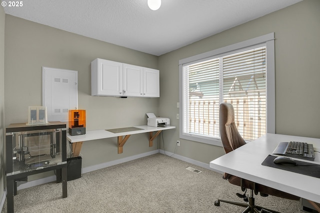 2805 Knox Ridge Ter, Forest Grove, OR 97116 - home office with light colored carpet and a textured ceiling