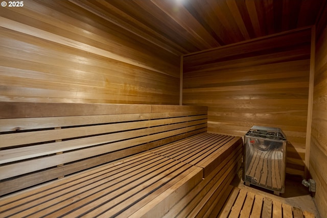 2021 SW Main St Unit 66, Portland, OR 97205 - relaxing sauna featuring wood walls and wood ceiling