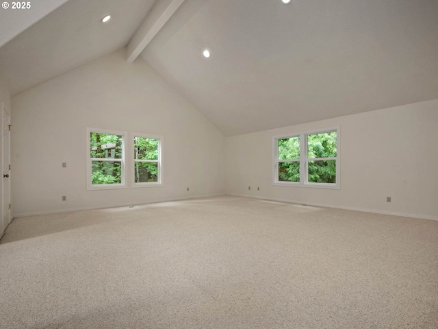 3165 SW Garden View Ave, Portland, OR 97225 - additional living space with plenty of natural light, recessed lighting, baseboards, and carpet flooring