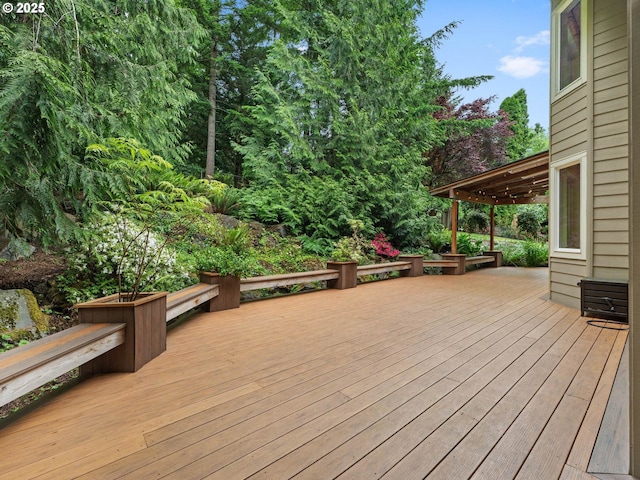 3165 SW Garden View Ave, Portland, OR 97225 - view of wooden deck