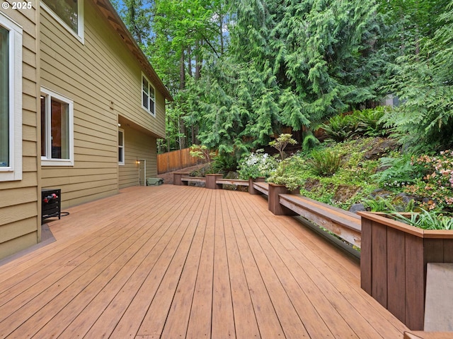 3165 SW Garden View Ave, Portland, OR 97225 - view of wooden terrace