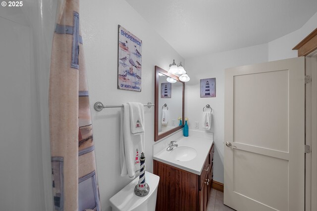 93885 Boulder Pl, Gold Beach, OR 97444 - bathroom featuring tile patterned flooring and vanity