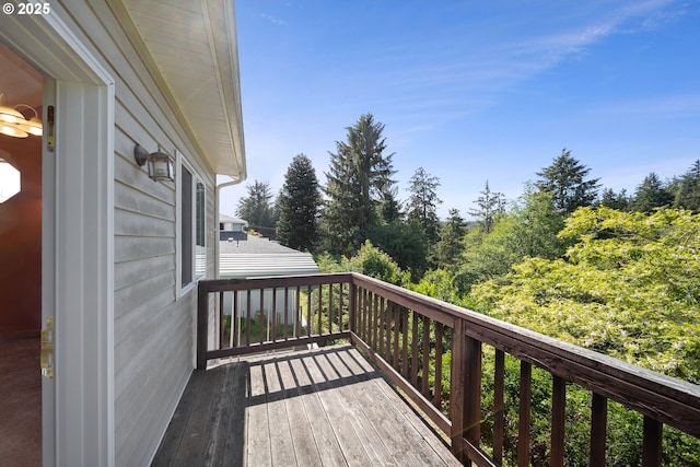2111 Greenwood Ave, Reedsport, OR 97467 - view of wooden deck