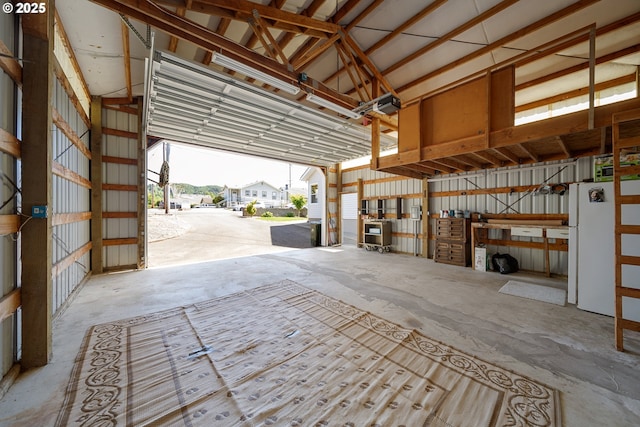 2111 Greenwood Ave, Reedsport, OR 97467 - garage with freestanding refrigerator
