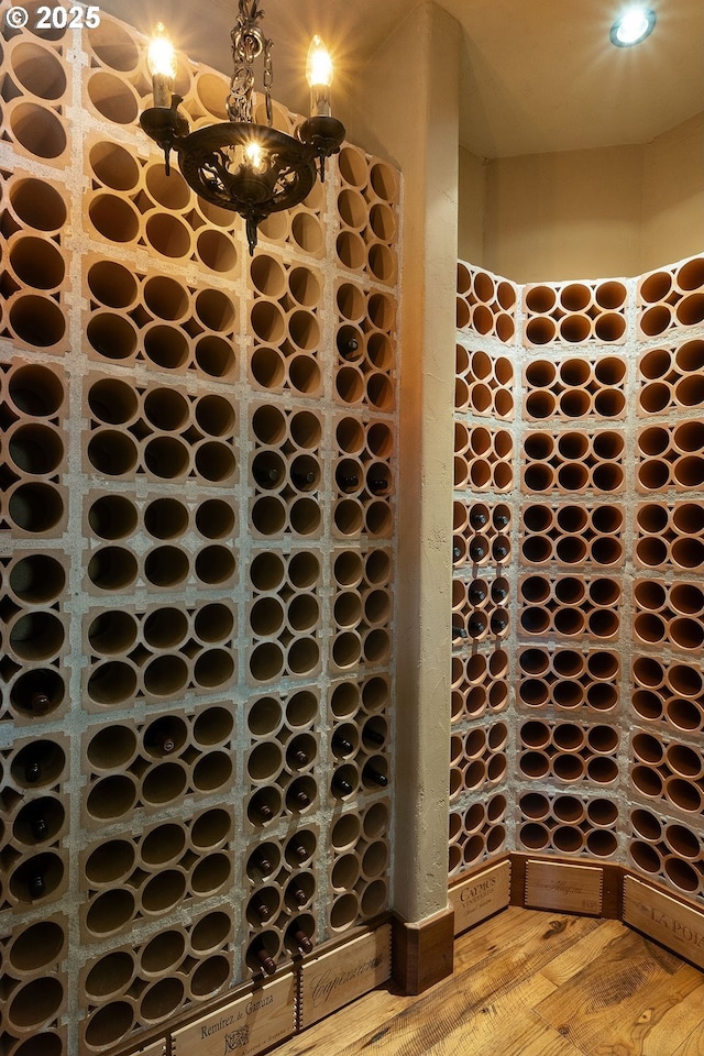 23021 Brushline Ct, Bend, OR 97701 - wine room with wood finished floors