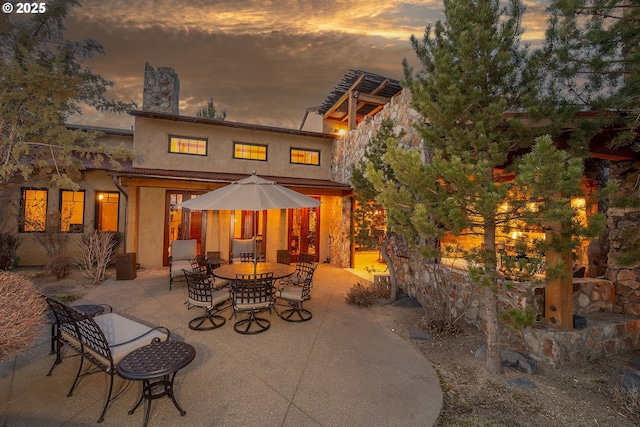 23021 Brushline Ct, Bend, OR 97701 - view of patio with outdoor dining area