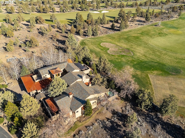 23021 Brushline Ct, Bend, OR 97701 - aerial overview of property's location with a golf course