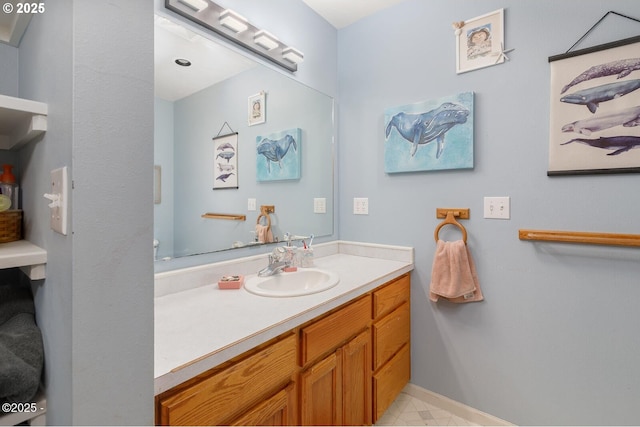 bathroom featuring vanity