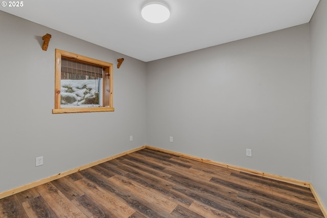 10256 Ridgeview Ter, Birkenfeld, OR 97016 - empty room with dark wood-type flooring and baseboards