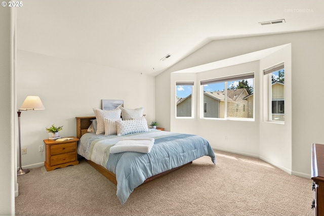 4744 SE Maxwell St, Hillsboro, OR 97123 - carpeted bedroom featuring vaulted ceiling and baseboards