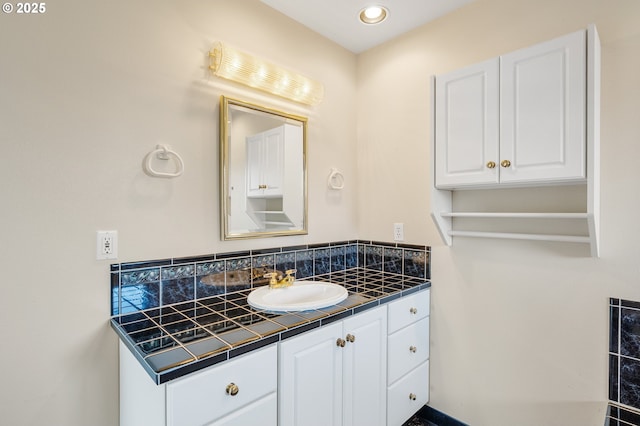 8095 Bewley St, Bay City, OR 97107 - bathroom with vanity and recessed lighting