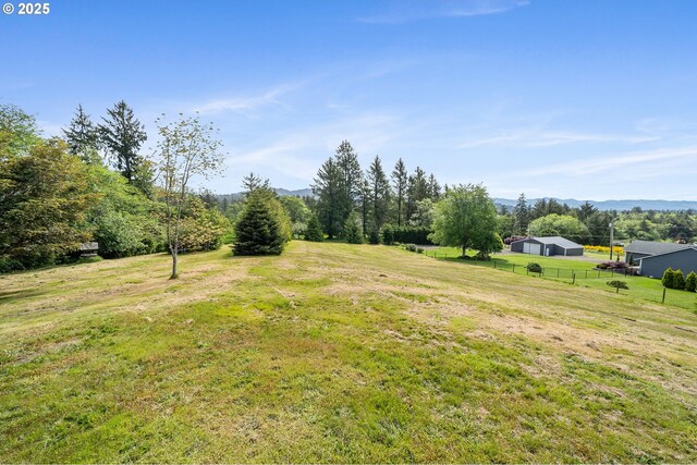 8095 Bewley St, Bay City, OR 97107 - view of yard featuring a view of countryside and a mountain view