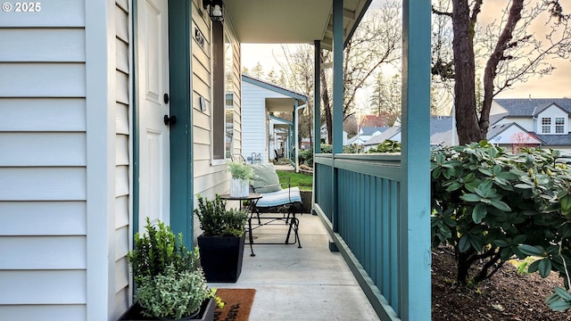 balcony with a porch