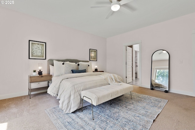 14609 NE 112th St, Vancouver, WA 98682 - bedroom with carpet flooring, baseboards, and ceiling fan