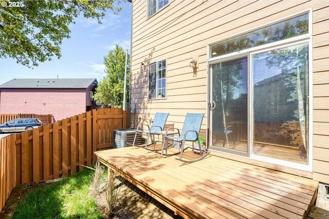 5908 SE 15th Dr, Gresham, OR 97080 - deck with fence and cooling unit